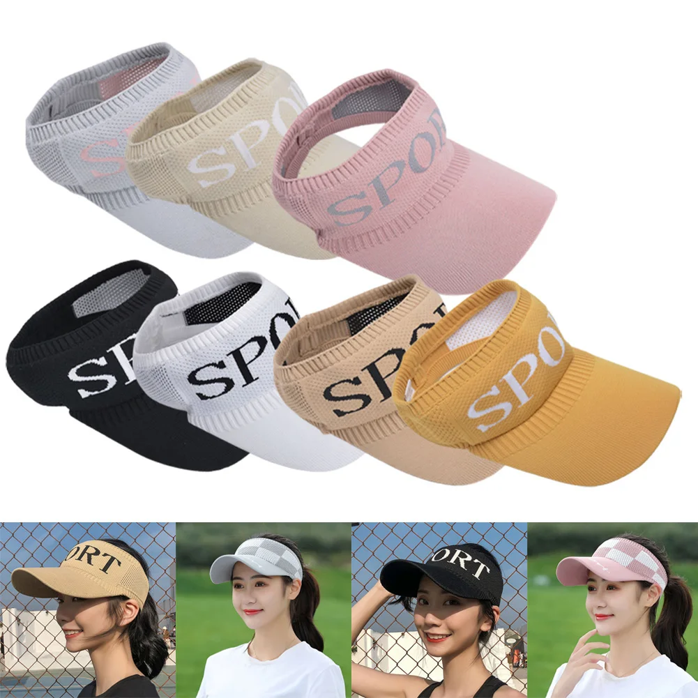 

Summer Outdoor Women Empty Top Foldable Sport Running Hat Knitted Baseball Cap Camping Hiking Cycling Outdoor Accessories Parts