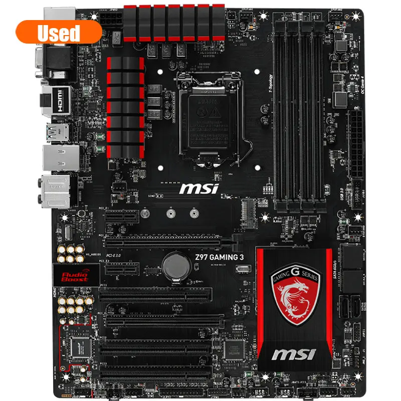   MSI Z97 GAMING 3  Intel LGA 1150 DDR3 USB 3, 0 ATX