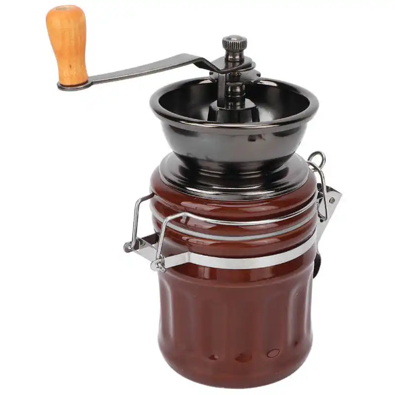 

Ceramic Manual Coffee Grinder Detachable Design Multifunctional Comfortable Handle Large Capacity Low Noise Hand Coffee Mill for