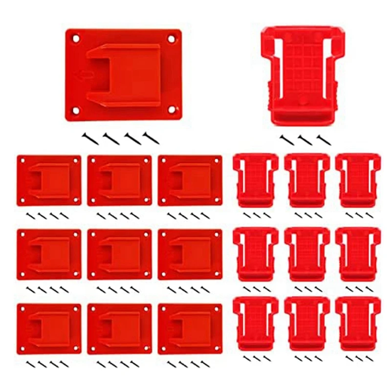 

TOP Tool Holders Battery Holders Mount For MK M18 18V Battery Drill Tool 20Pcs Tool Holders And Battery Holders With Screws
