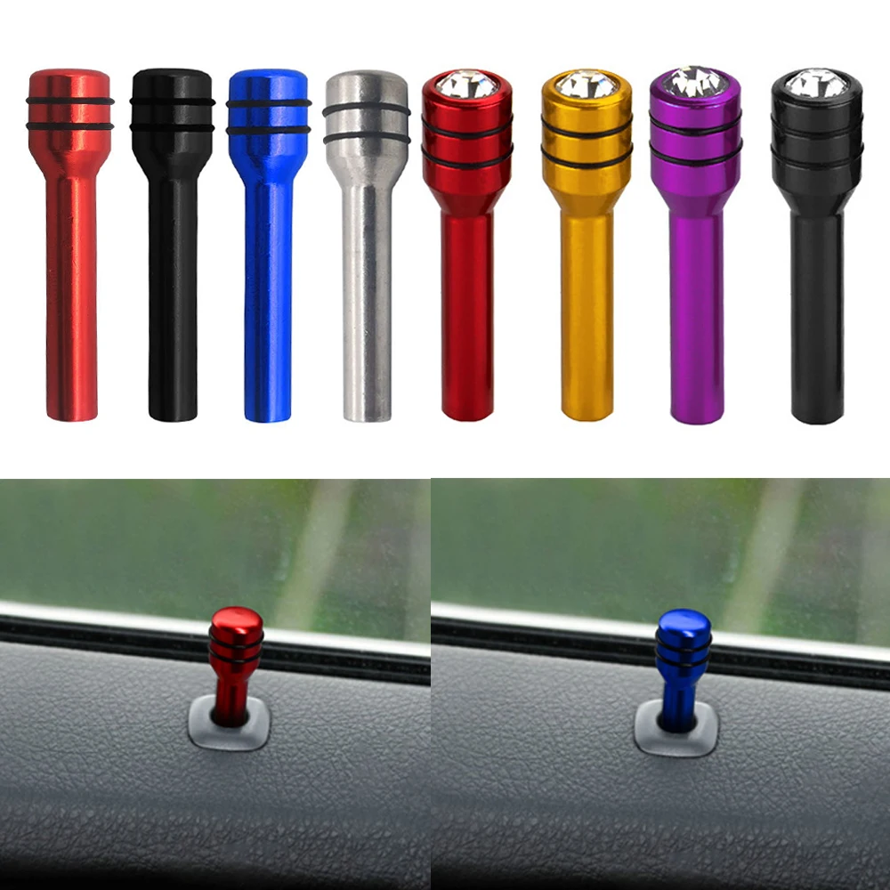 Truck Interior Door Lock Knob Pull Pins Aluminum Alloy Auto Car Security Door Lock Pins Screw Knob New