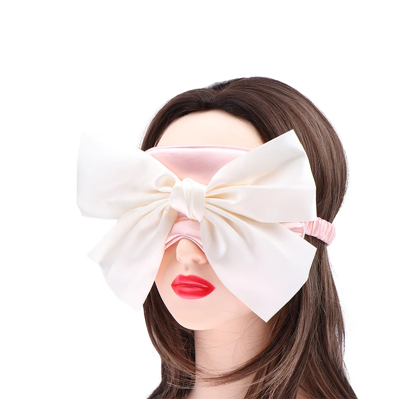 1 шт. Милая женская маска на глаза с бантом комиксная Затемняющая повязка для сна