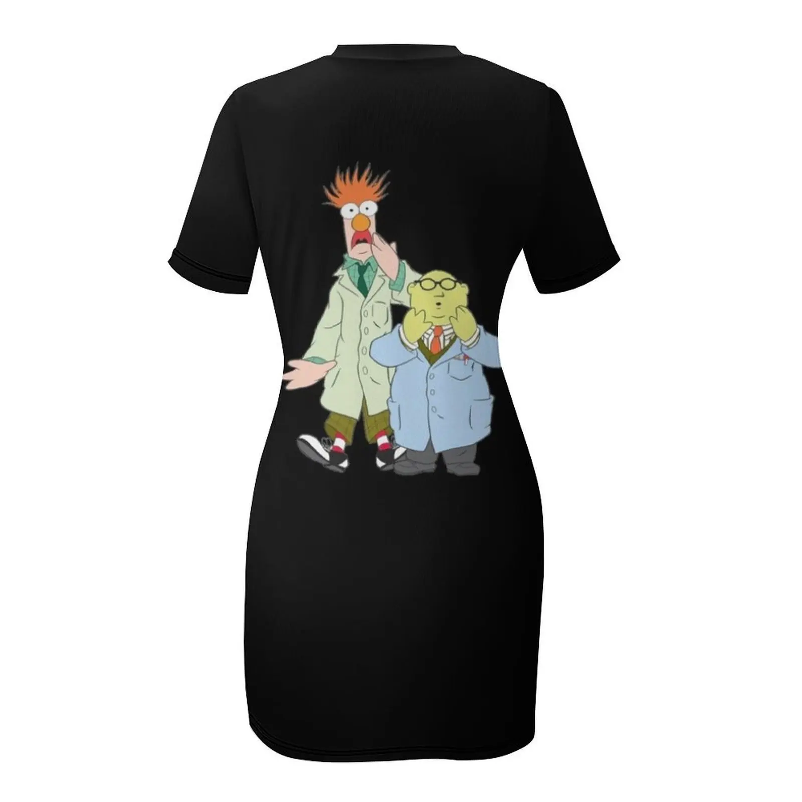 Beaker and Dr. Bunsen Honeydew The Muppets Show Платье с короткими рукавами африканские платья для