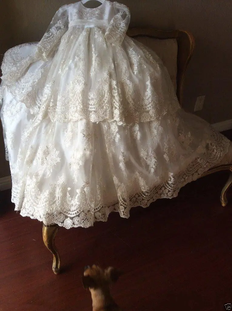 

Baby Girls Clothes Dresses Cotton Princess Baby Baptism Dress Infant Wedding Christening Dress Vestidos 0 3 6 Months