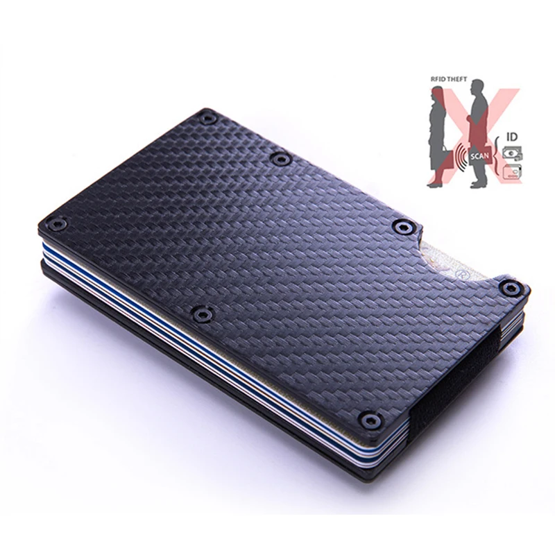 Алюминиевый минималистичный кошелек Getitlots для мужчин и женщин в деловом стиле с