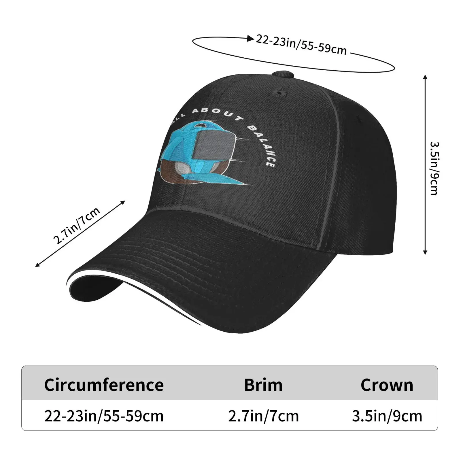 

Life Is All About Balance Euc Hip Hop Men Trucker Hat Women's Hats For The Sun Hood Men's Panama Hat