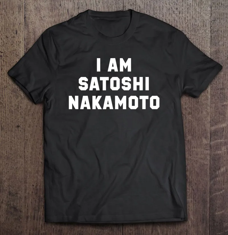 

Подарочная футболка унисекс I Am Satoshi Nakamoto, большая Мужская футболка, Спортивная мужская футболка с Аниме Манга, аниме футболка для мужчин на ...