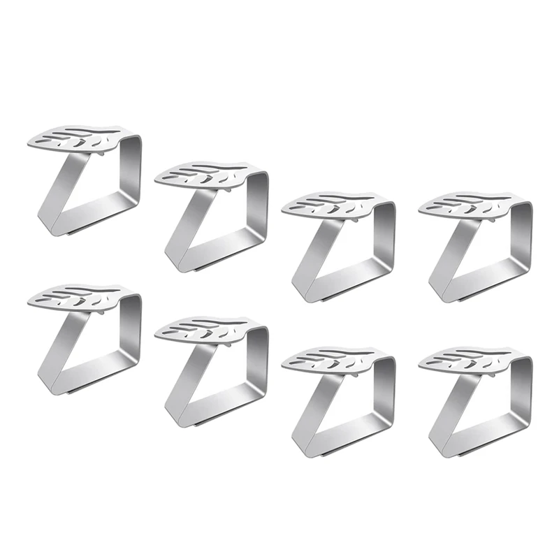 

8 Pack Tablecloth Clips Picnic Table Clips,Leaf Table Cloth Cover Clamps,Table Cloth Holders For Picnics Weddings Party