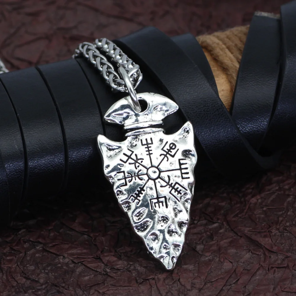 

Viking Axe Necklace Pendant Valknut Stainless Steel Viking Men's necklace compass Boyfriend Gift Jewelry Wholesale Free Shipping