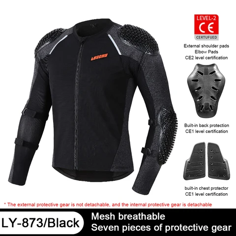 Броня для мотогонок, куртка для мотокросса, серая защитная одежда для внедорожников, Экипировка для груди, Утверждено CE
