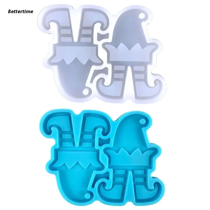 

B36D Рождественская подвесная комбинированная форма для сережек, Рождественская Женская декоративная форма для дома