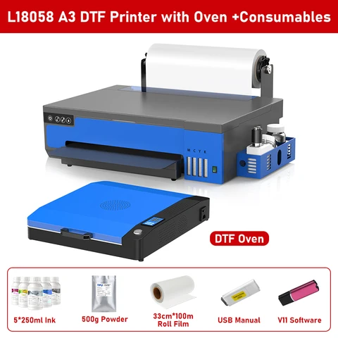 Принтер A4 A3 XP600 DTF Direct to Film Impresora DTF Machine 8,5 13-дюймовый рулонный DTF-принтер для одежды, футболок, печатная машина