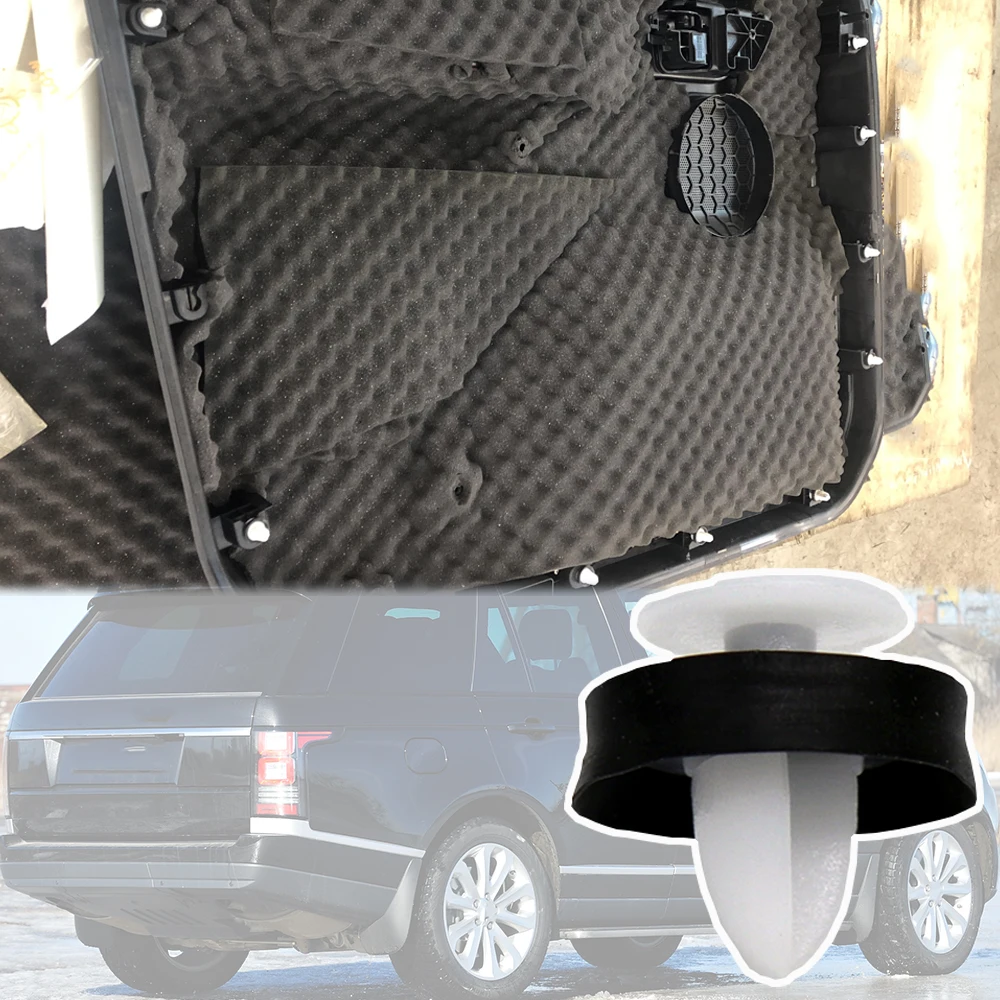 

20 шт. для Land Rover Range Rover L405 2012 2013 2014 2015 2016 2017-2021 Зажим для декоративной панели дверной карты с резиновым уплотнением и заклепкой