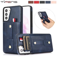 leather phone case for samsung galaxy s22 s21 s20 fe s10 plus ultra s10e luxury wallet card slots magnetic shock business cover