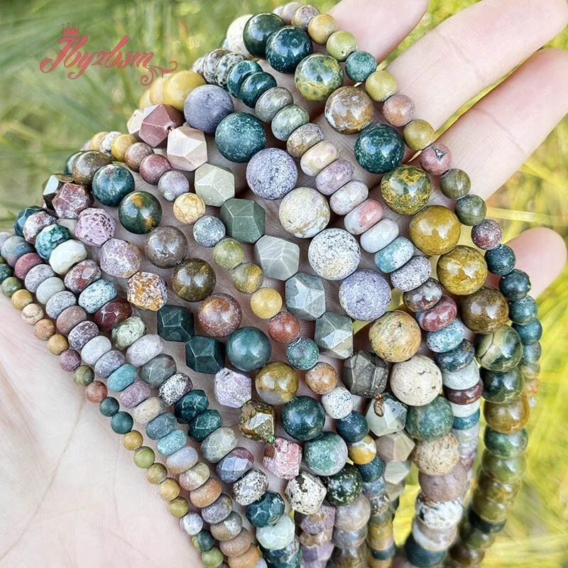 Бусины из натурального океанического яшмы jbyzbsm 6/8/10 мм 15 дюймов