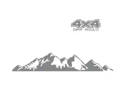 Наклейка для декорирования автомобиля 4X4 Off Road с графическим изображением, водонепроницаемая и солнцезащитная, из PVC, длиной 76 см.