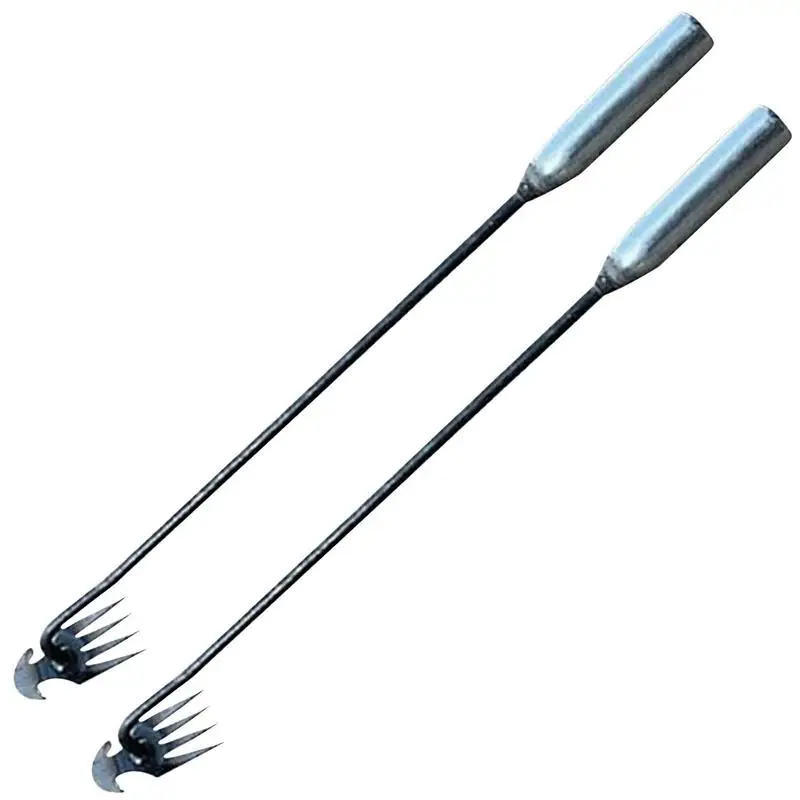 

Grass Remover Double Heads Grass Remover With Forged Steel Rustproof Garden Care Accessories Rake Hoe For Garden Lawn Field