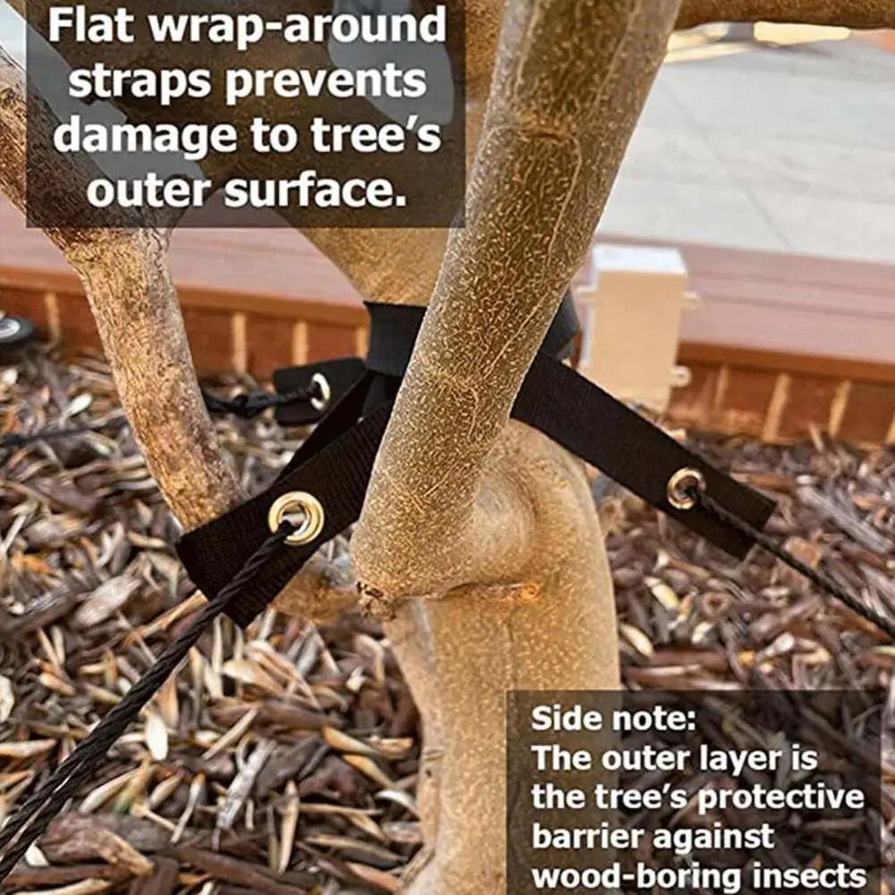 

1 Set Plant Support Anchors Load Bearing Stable Plant Grow Straight 12Inch Tree Staking Stump Tool for Young Trees