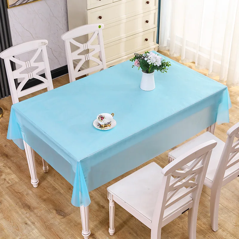 Трансграничная одноразовая однотонная скатерть для вечеринок Amazon