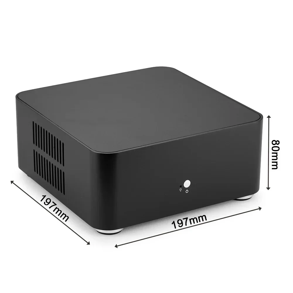 Фото Корпус для компьютера RGeek L80 Mini ITX, алюминиевый корпус для игрового ПК, USB 3.0, HTPC, Mini ITX №2