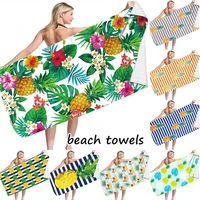microfiber beach towels tropical pineapple hawaii style 3d print summer absorbing quick dry swim bath towel sand outdoor
