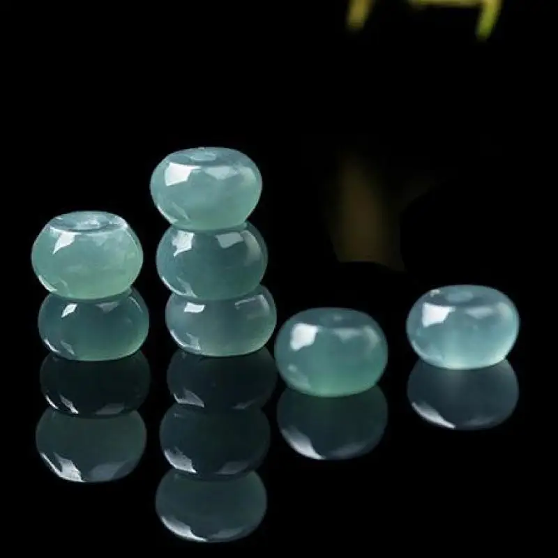 

3*6mm Burma Blue Water Ice Jade Abacus Beads For Jewelry Making Diy Bracelet Necklace Jadeite Myanmar Jades Bead Accessories