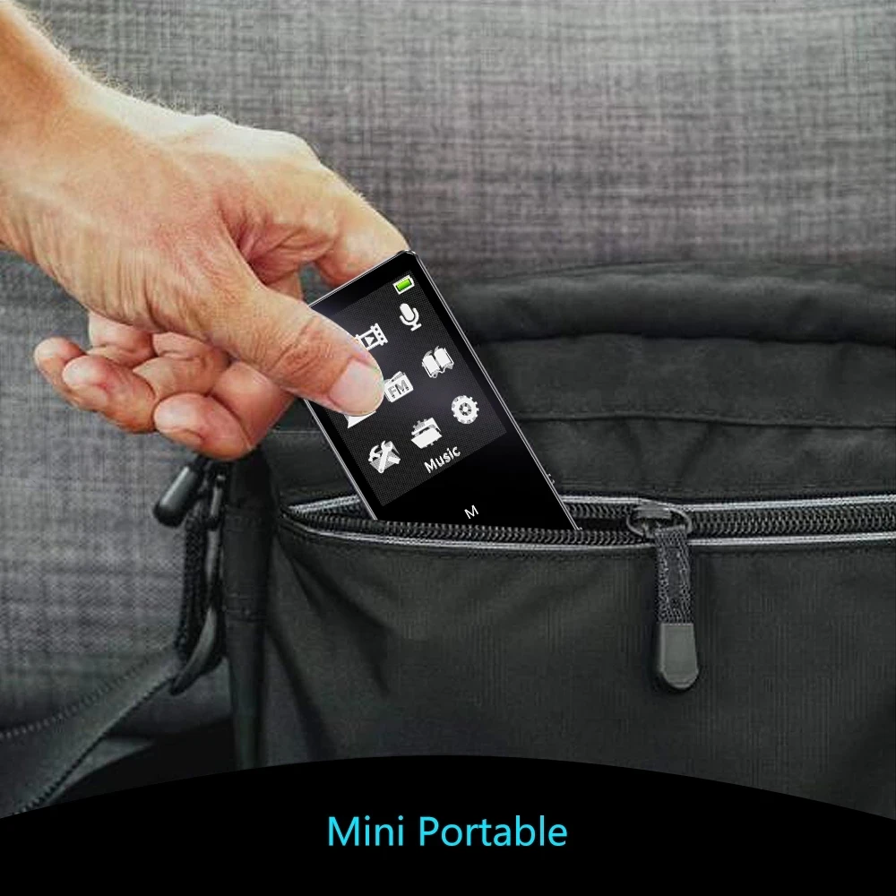 Mp3-плеер плеер с Bluetooth Mp4 FM-радио Hi-Fi наушниками |