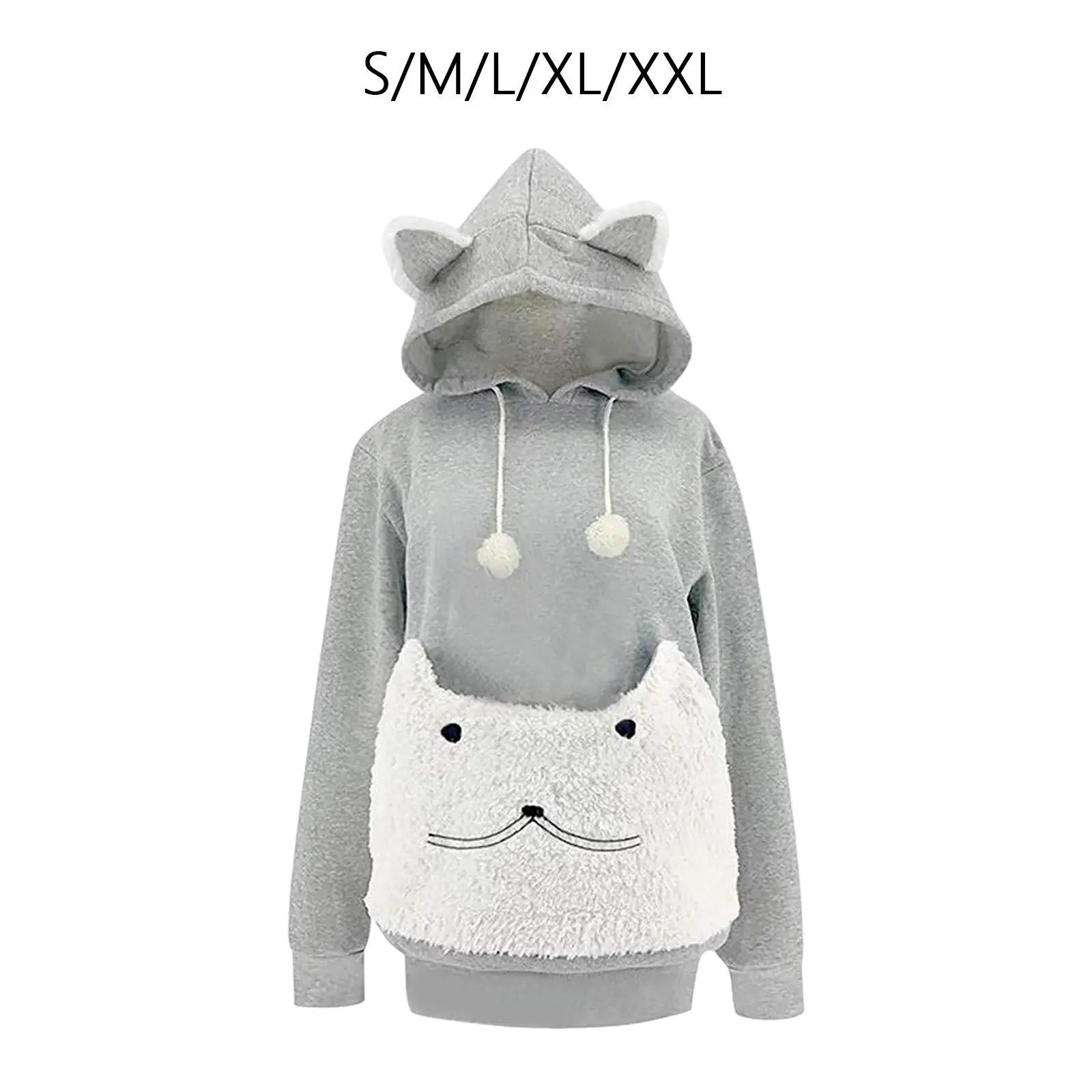 Pet Hoodies Sweatshirt Cat Dog Holder Large Pouch Loose Clot