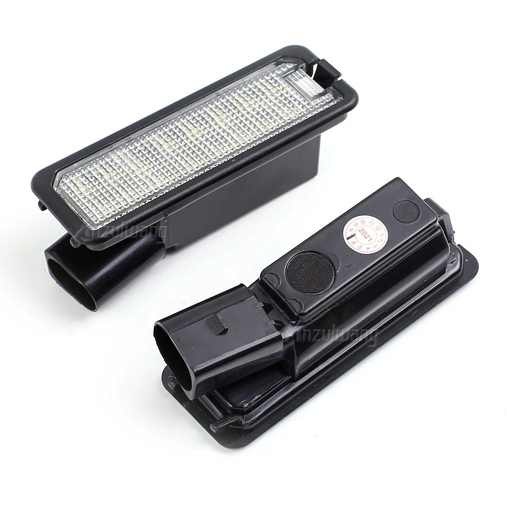 2 шт. Автомобильные светодиодные лампы для номерного знака 12 В