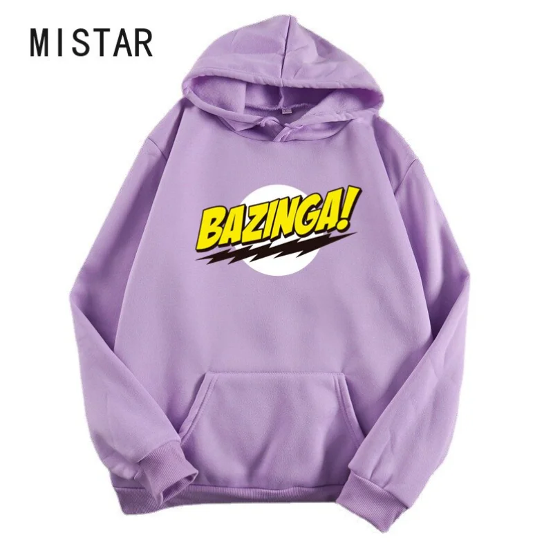 

Bazinga Letter Hoodies Women Fashion Unisex Pullover Long Sleeve Oversized Crewneck Sweatshirt Harajuku Winter Clothes Female