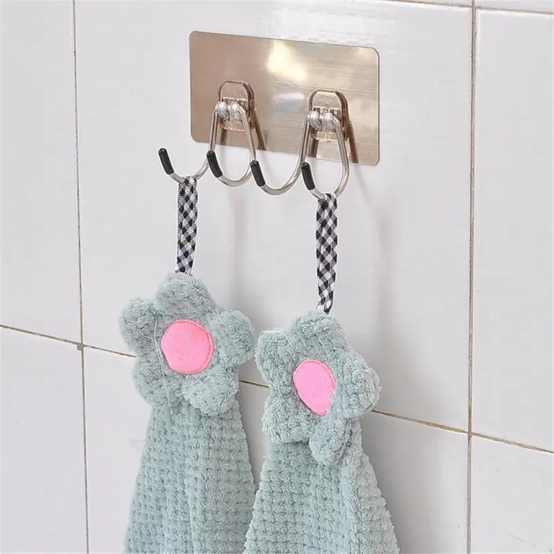 

Rotating Wall Hanger Double Hooks Bathroom Kitchen Hook Strong Bearing Capacity Stainless Steel Hook Wall Shelf Hooks Creative