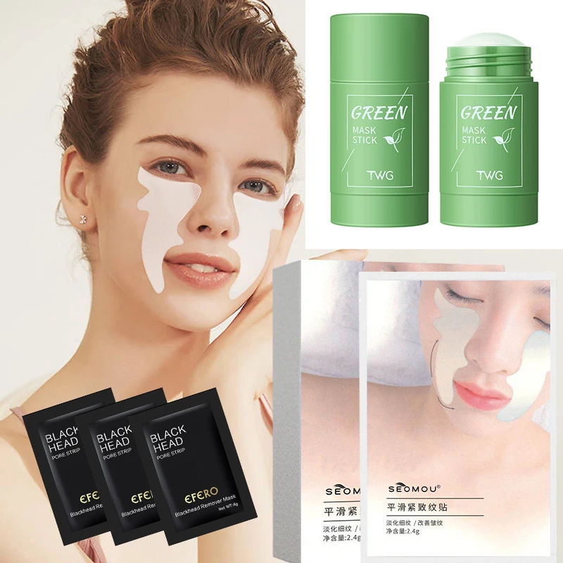 

Маска для лица против морщин, наклейка для щек, патч, увлажняющее средство для удаления черных точек, против прыщей, Очищающая маска для лица...