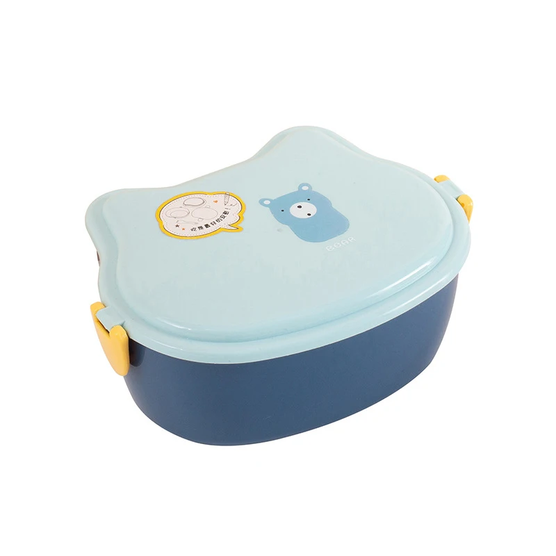 

Cartoon Double-layer Lunch Box For Kids Microwaved To Heat Student Portable Lunch Box Fruit Box Office Worker Light Lunch Box