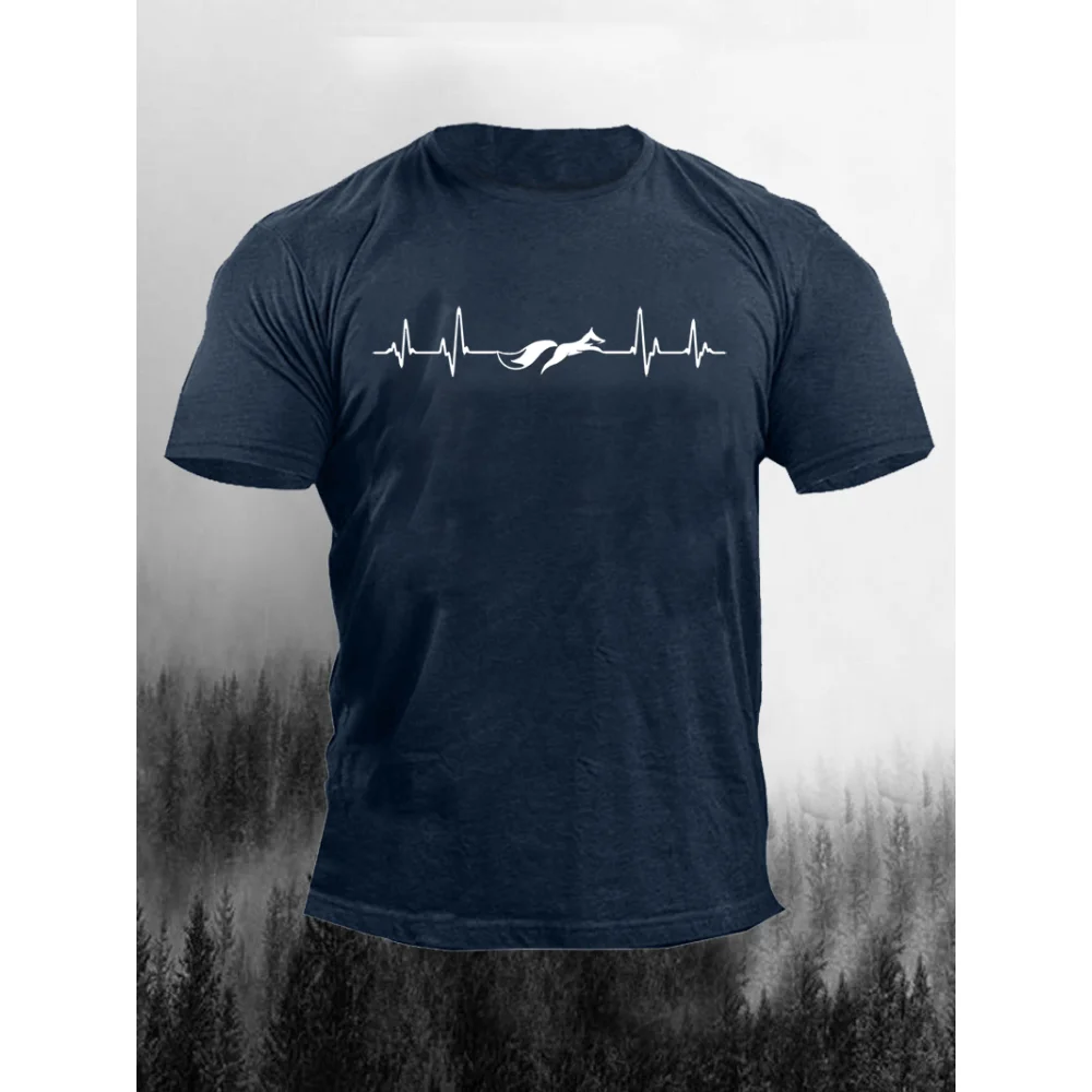 

Мужская футболка высокого качества с принтом музыкальной лисы Badassdude, Повседневная футболка с коротким рукавом