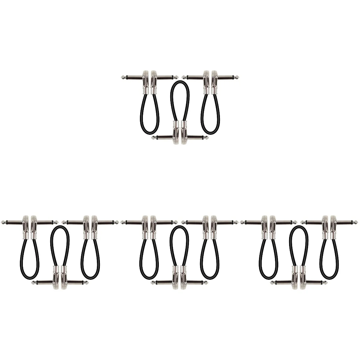 

12 pcs Replacement Guitar Effector Patch Cables Electric Guitar Pedal Cable Effector Parts