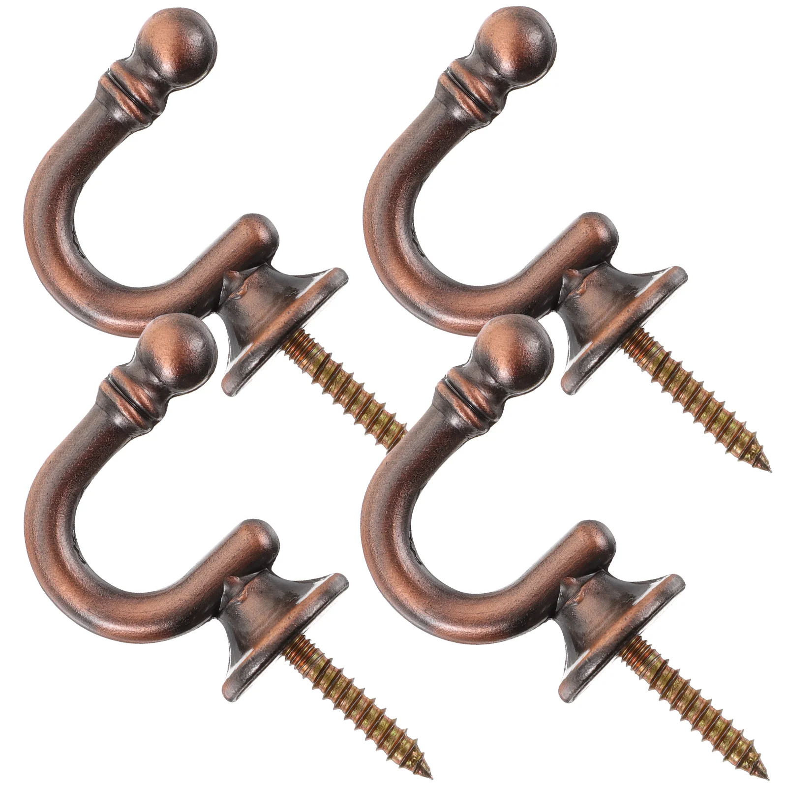 

4Pcs Curtain Hook Drapery Hook Wall Mount Curtain Tieback Hook Curtain Hold Back Hooks