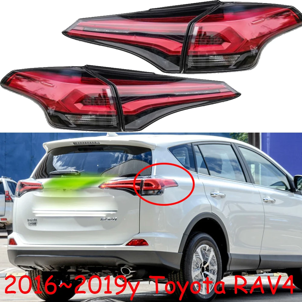

1pcs 2016~2019y Car Bumper Tail Light RAV 4 RAV4 Taillight Reversing Brake LED Car Accessories Taillamp RAV 4 RAV4 Fog Light