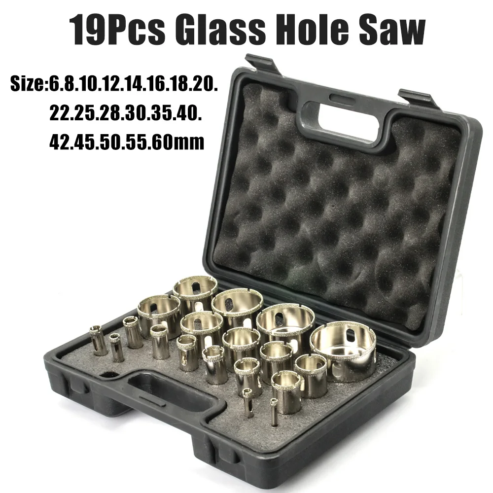 

Набор алмазных сверл XMSJ GlassDrill 12/19 шт.