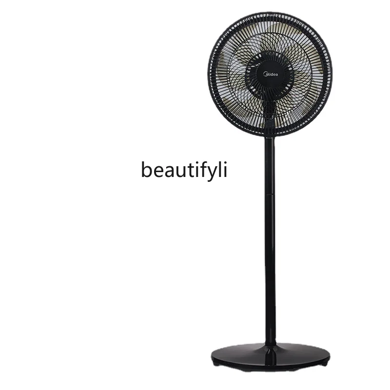 

zqElectric Fan Home Stand Fan Energy-Saving Mute Fan Office Vertical Shaking Head Large Wind Fan Dormitory