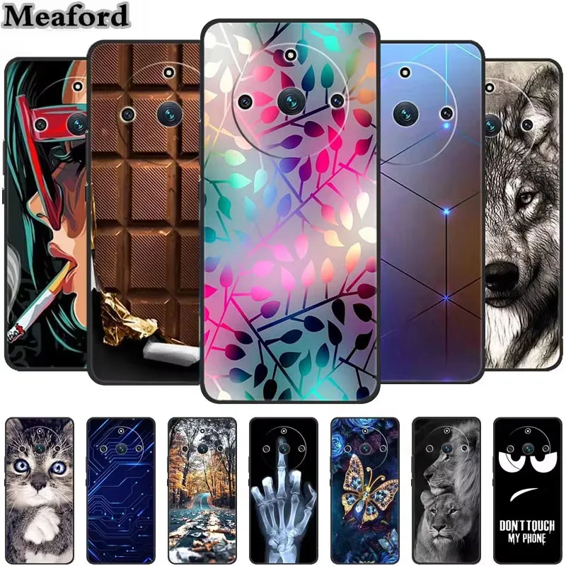 Фото Для Realme 12 Pro 12+ чехол из ТПУ, силиконовая мягкая задняя крышка для OPPO Realme 12 Pro + Realme12Pro 12 + модный крутой чехол с животными 5G №1