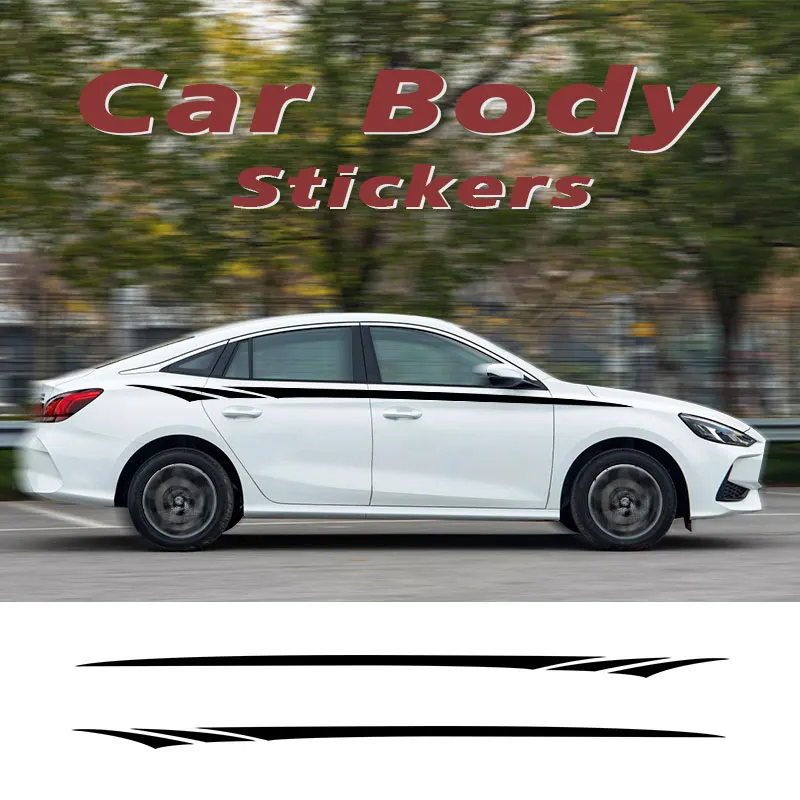 

2pcs 280x10cm Stylish Car Sticker Long Side Stripe Auto Vinyl Film Decoration Car DIY Styling Sticker Car Tuning Accessories