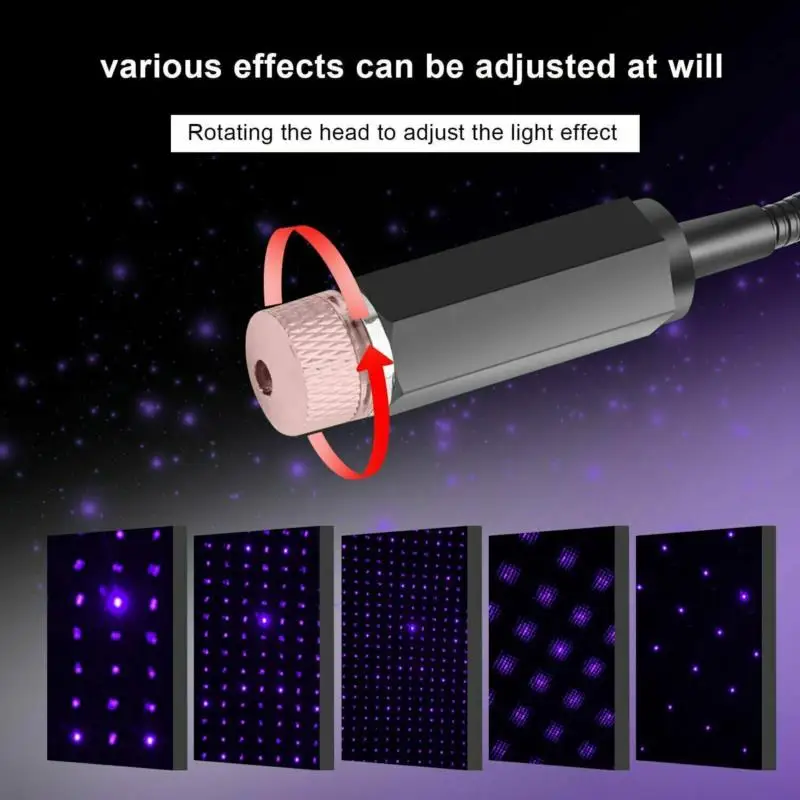 

LED Atmosphere Lamp Car Voice Control Atmosphere Light USB Car Lights Car Decora Atmosphere Lights For Night Driving Stary Light