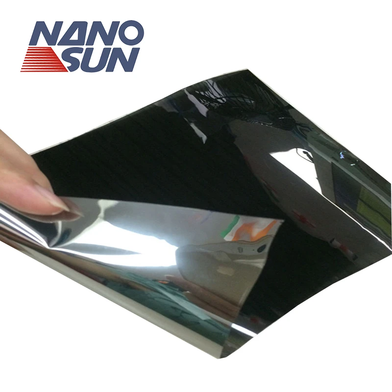 

Черно-серебристая Светоотражающая 2-слойная титановая пленка для окон 5% с солнечным контролем