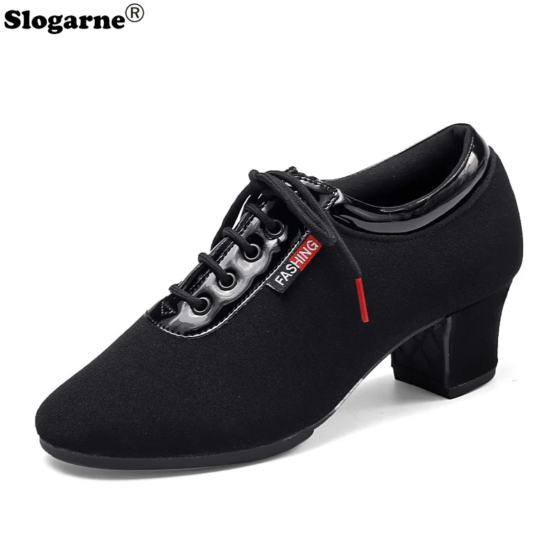 Туфли женские Тканевые для латиноамериканских танцев мягкие туфли-лодочки йоги