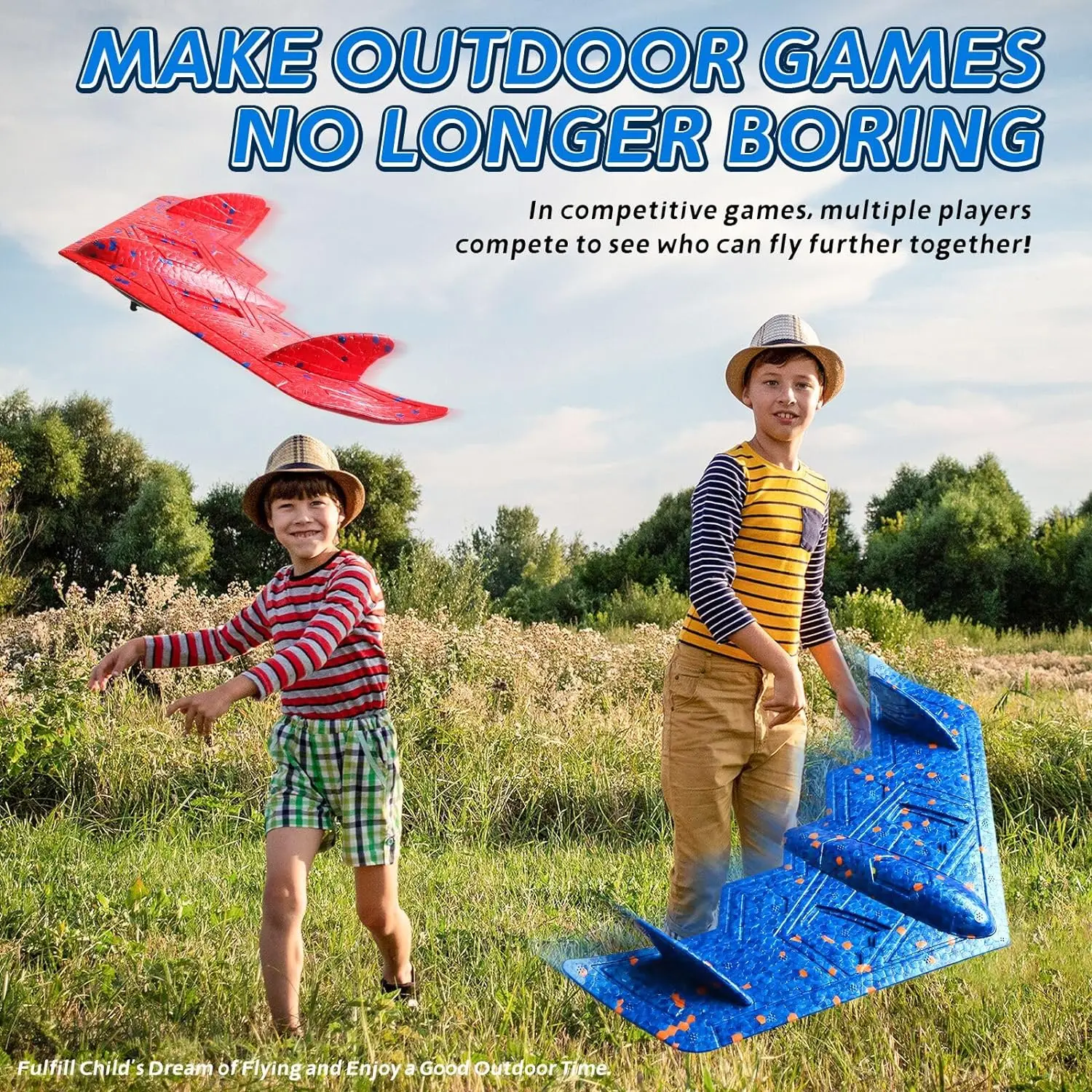 4 шт./упаковка детский пенопластовый самолет-призраки