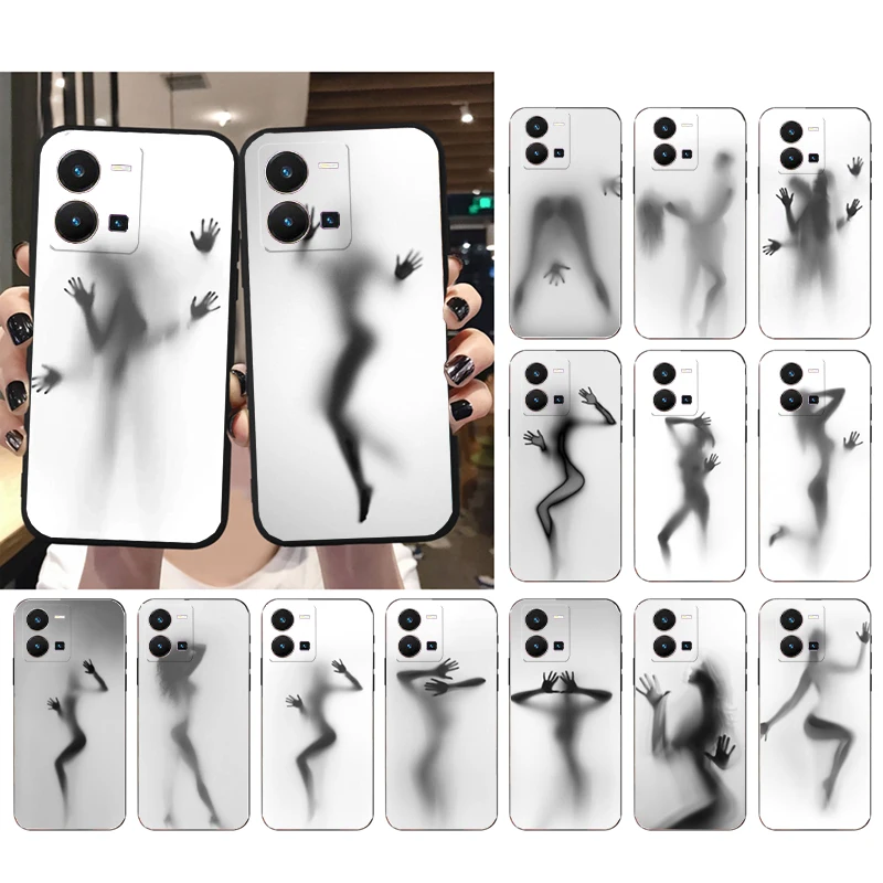 

Sexy Woman Silhouettes Phone Case for VIVO Y53S Y33S Y22S Y11S Y31 Y21 Y70 Y20 Y21S Y72 Y35 Y51 Y01 V23E V21 V23 V21E Funda