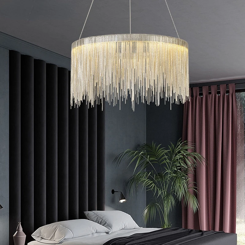 

Pendant Lights Modern pendant for bar Led pendant lamp dining Stainless steel tassel lamps Vintage pendant living room loft lamp