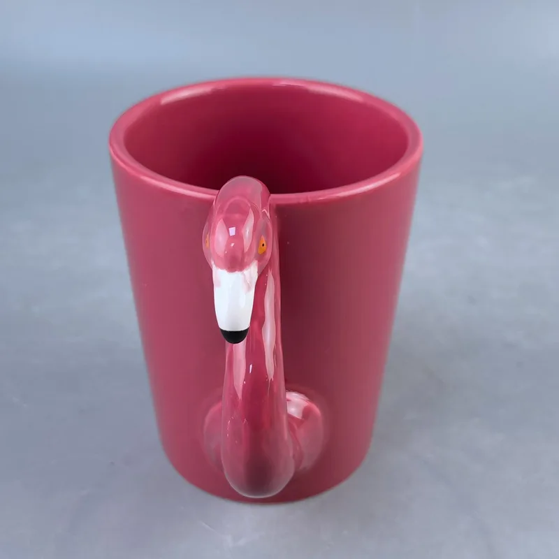 Персонализированная кружка с фламинго Подарочная для влюбленных керамическая