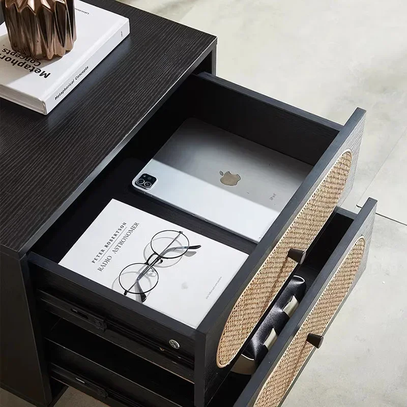 Дизайнерский прикроватный столик шкаф для хранения открытые шкафы боковые