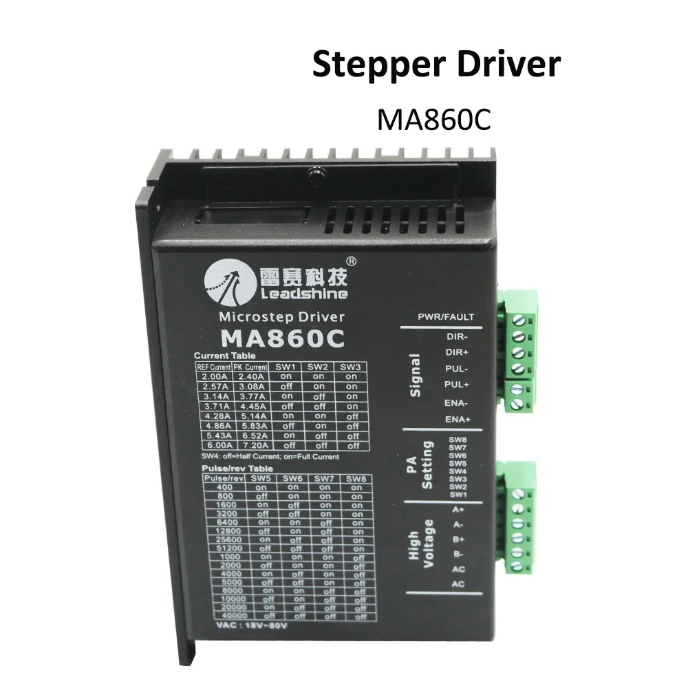 Двухфазный шаговый драйвер Leadshine MA860C 36-80 В переменного тока 1 8-а